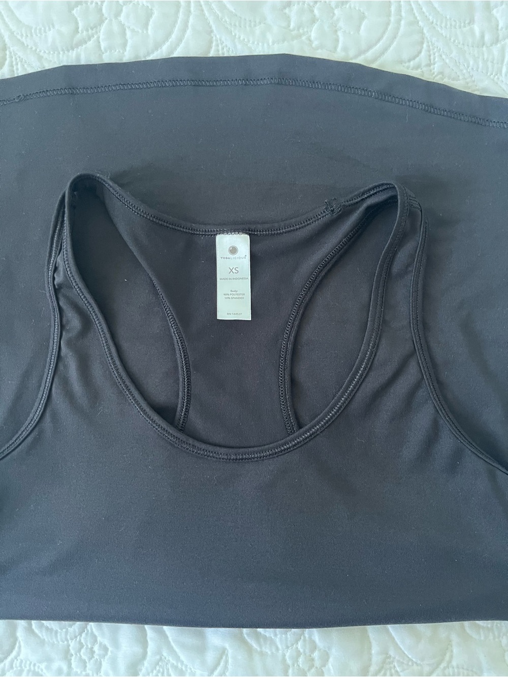 Yogalicious Black Racerback Tank Top Size XS - Picture 6 of 10